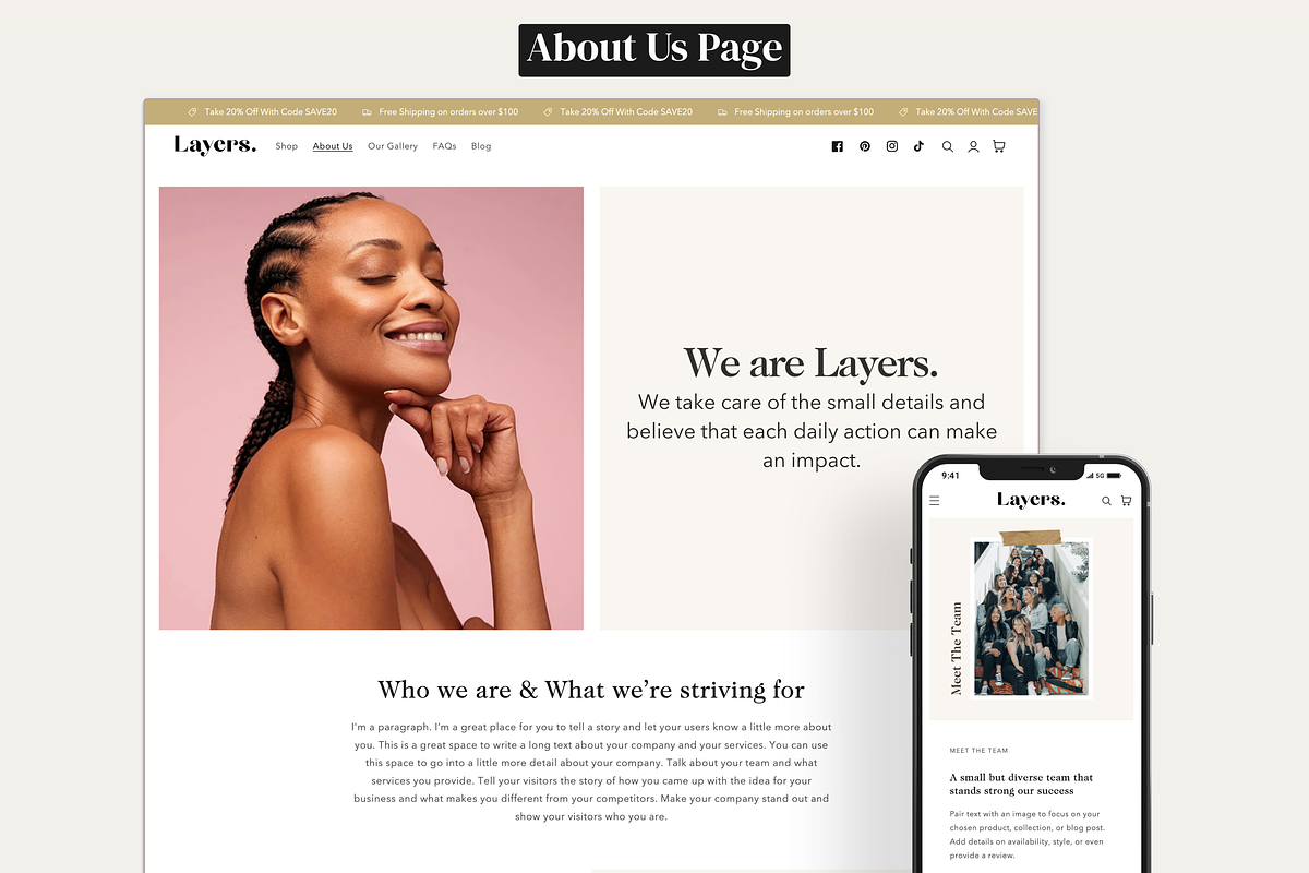Layers - Beauty Shopify Theme, a Shopify Template by InspiredTheme (Photo 3 of 9)