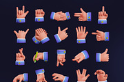 Hand Gestures 3D Icons, an Object 3D Model by Rakata Studio (Thumbnail 7 of 7)