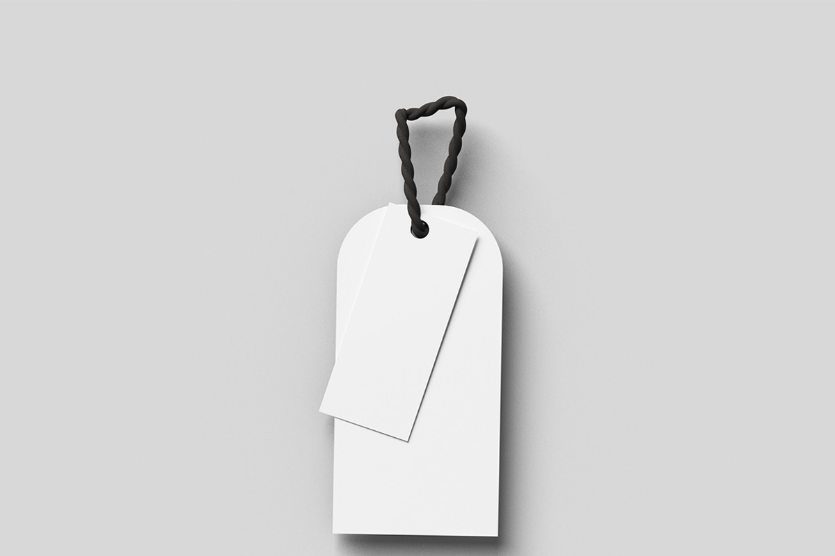 Paper Tag Mockup, a Print Template by Alhaytar (Photo 2 of 2)