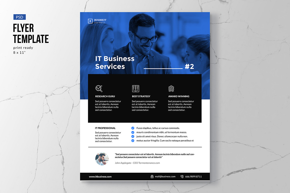 Business Flyer Template, a Flyer Template by Slidehack (Photo 2 of 2)