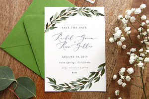 Save The Date Template - Verdes