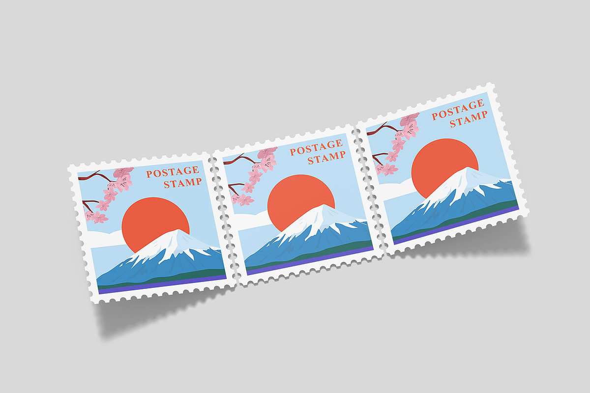 Square Postage Stamp Mockup Bundles, a Flyer Template by Graphic Aesthetic (Photo 19 of 24)