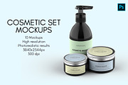 Cosmetic Set Mockups - 10 views, a Packaging Mockup by Illusiongraphic (Thumbnail 1 of 14)