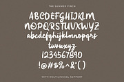 The Summer Pinch Handwritten, a Handwritten Font by Letterhend Studio (Thumbnail 4 of 8)