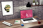 Photorealistic Workspace Mock-UP, a Mac Mockup by Bobboz Store (Thumbnail 3 of 4)