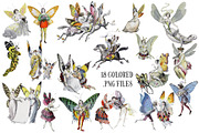 Vintage French Fairies illustrations, an Illustration by Verdigris Studios (Thumbnail 2 of 2)