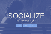 Socialize, a Symbol Font by kadusupanik (Thumbnail 1 of 2)