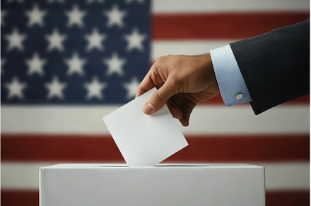 Voting Concept with Hand Casting, a Technology Photo by tilialucida