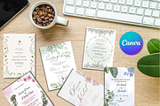 Elegant Petals Wedding Invitation, an Invitation Template by WynterLife Studio (Thumbnail 3 of 4)