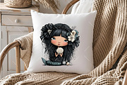 Whimsical Gothic Summer Clipart PNG, an Illustration by OK Design (Thumbnail 5 of 6)