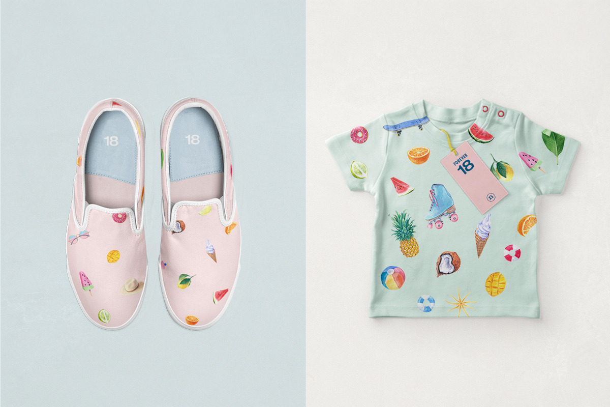 Forever 18 Summer Watercolor Bundle, an Illustration by Manuka (Photo 8 of 10)