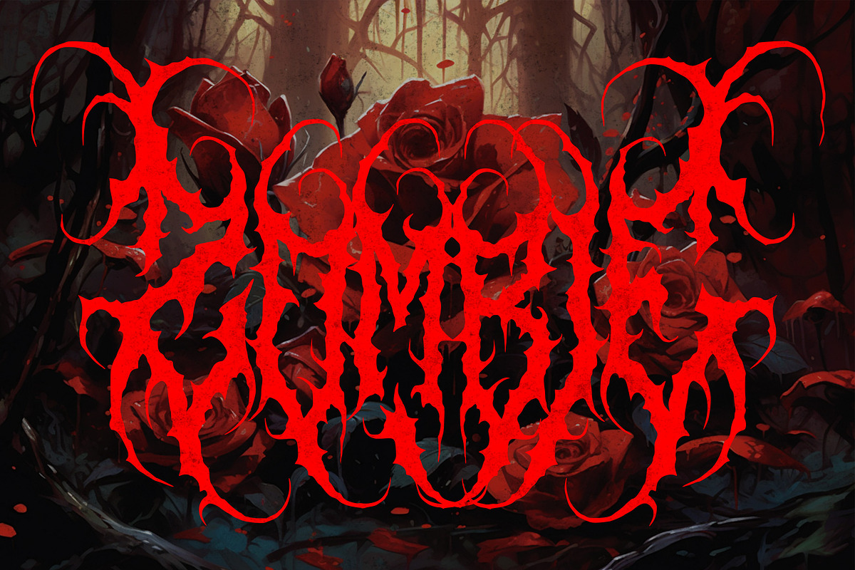 ROSES- Death Metal Font, a Blackletter Font by Fonday Studio