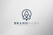 Rocket Letter Logo Design, a Branding & Logo Template by C_Monica (Thumbnail 1 of 3)