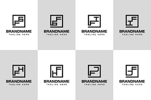 Letters FG GF FH HF FI IF FJ JF Logo, a Branding & Logo Template by Pray Art Design Studio