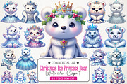 Christmas Ice Princess Polar Bear, an Illustration by RobertsArt (Thumbnail 1 of 5)