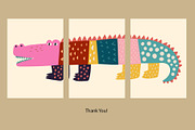 Cute baby crocodiles illustrations, an Animal Illustration by MoleskoStudio (Thumbnail 23 of 23)
