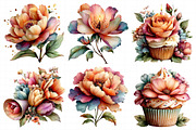 Whimsical Birthday Flowers Clipart, an Illustration by Daily.Designs (Thumbnail 5 of 8)