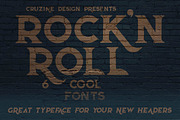 Rock'n Roll Typeface, a Font by Cruzine (Thumbnail 4 of 5)