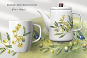Olive Branches Watercolor Clipart, a Food Illustration by YarovaArt (Thumbnail 6 of 28)
