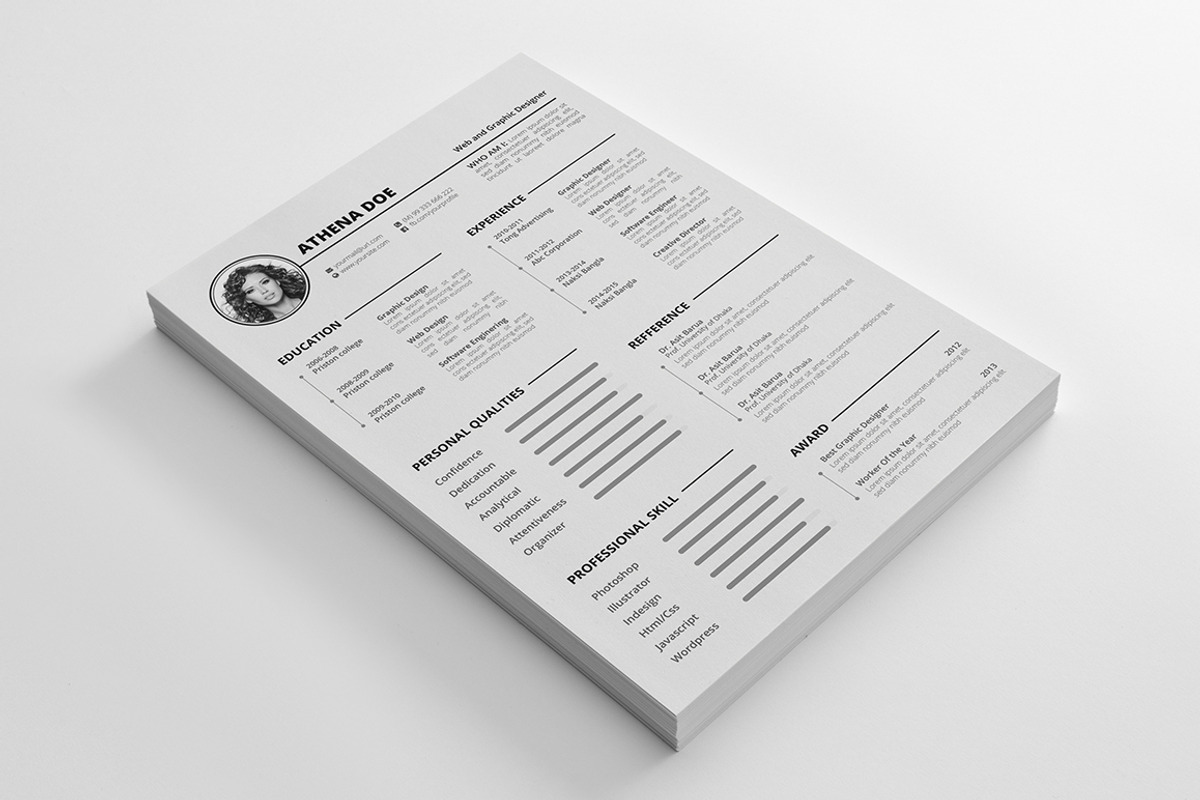 Resume With MS Word, a Resume Template by Rongmistiry (Photo 2 of 4)