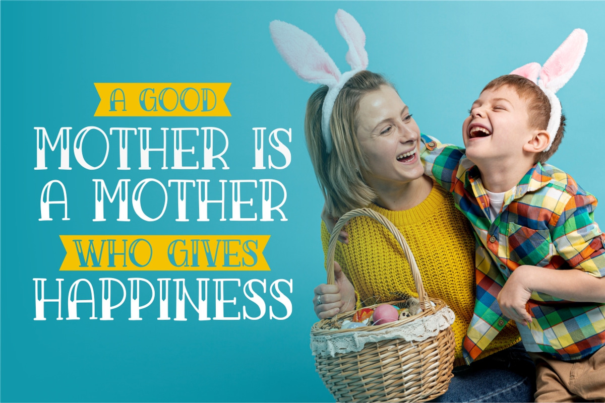 Easter Bunny, a Script Font by Good Java Studio (Photo 6 of 7)