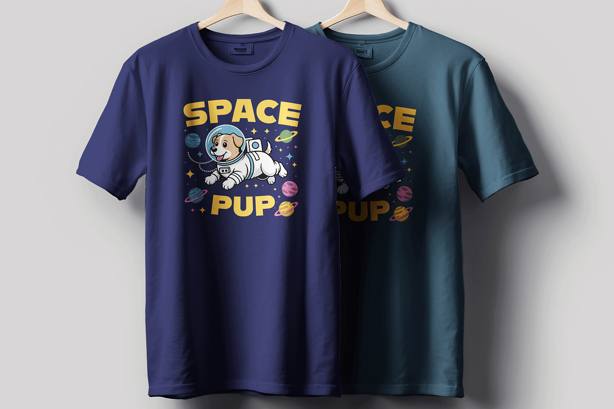 Cat Astronaut Funny Scifi Tshirt, a Stationery Template by MightyDesign (Photo 3 of 6)