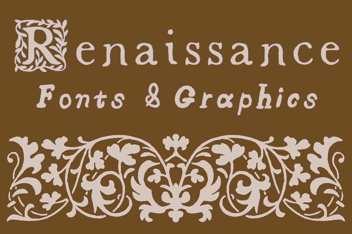 Renaissance Font & Graphics Set, a Handwritten Font by Liz Kohler Brown (Photo 1 of 28)