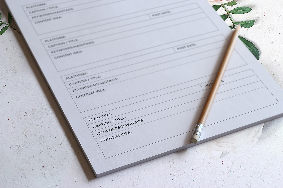 Social Media Planner, a Stationery Template by DesignDevisers (Photo 7 of 10)