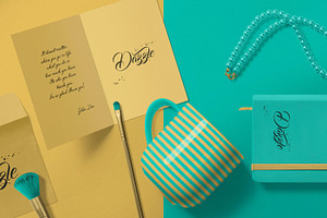 Gorgeous Card & Envelope Mockup Scen