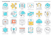 Color line icons, an Outline Icon by Howcolour (Thumbnail 25 of 32)