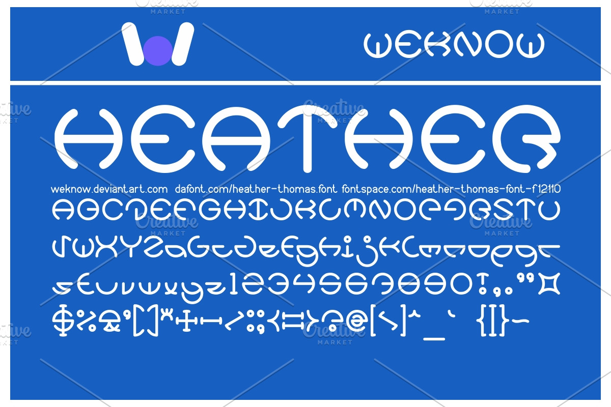 heather font