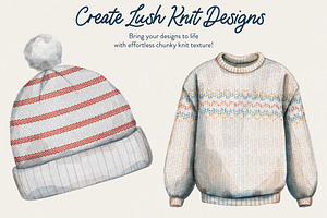 Sweater Knit Brushes For Procreate