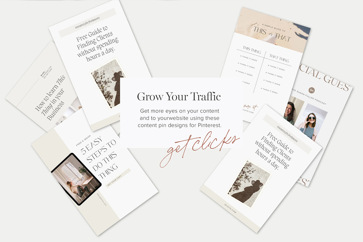 Pinterest Pin Templates for Canva, a Social Media Template by Tabitha Emma (Photo 5 of 10)