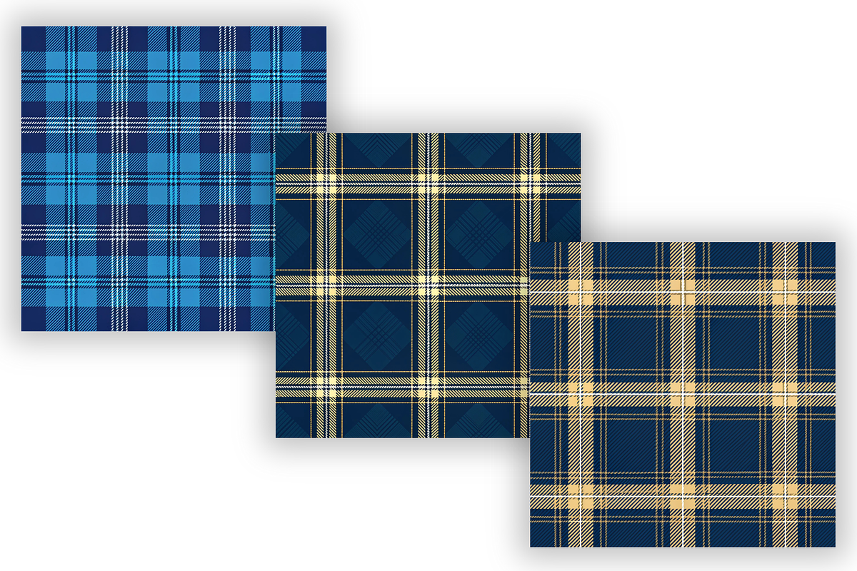 Blue Tartan Seamless Pattern, a Pattern Graphic by FloridPrintables (Photo 5 of 9)