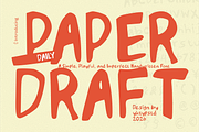 Daily Paperdraft, a Handwritten Font by Yktypstd (Thumbnail 7 of 7)