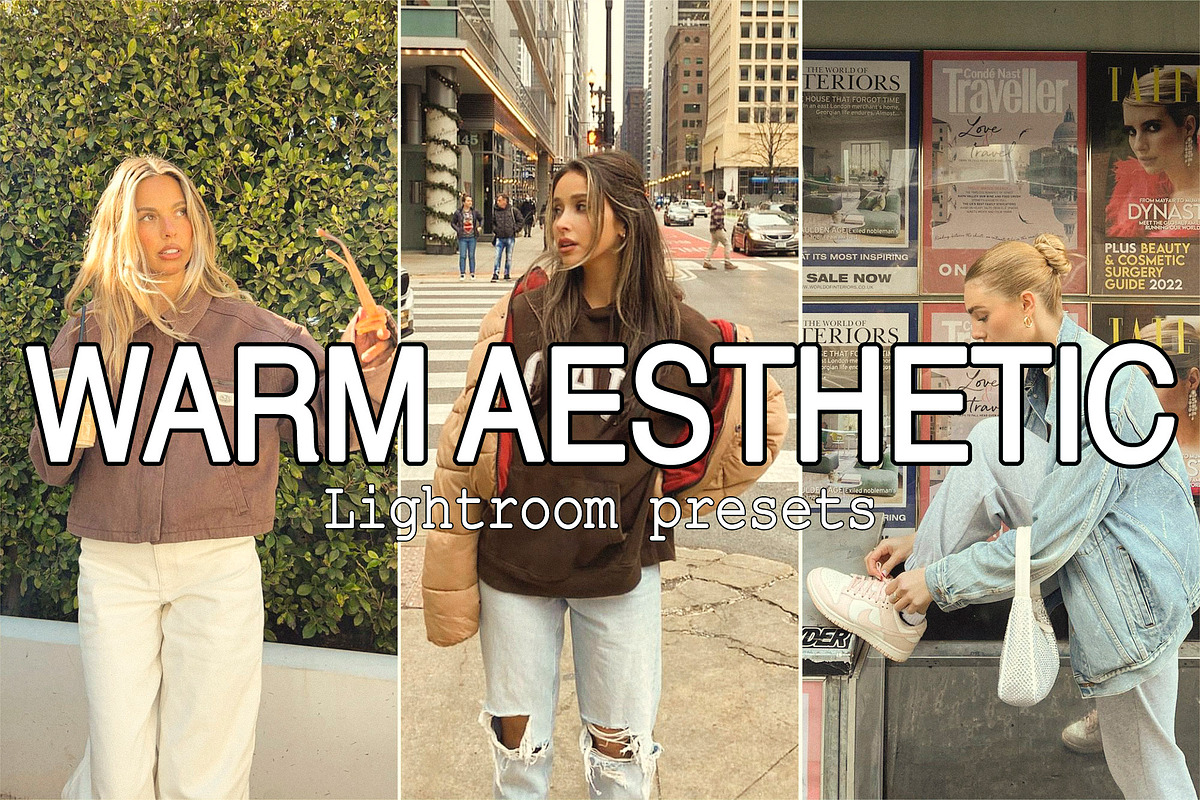 7 Warm Aesthetic Lightroom presets, a Preset Add-On by Presets by Yevhen (Photo 1 of 10)