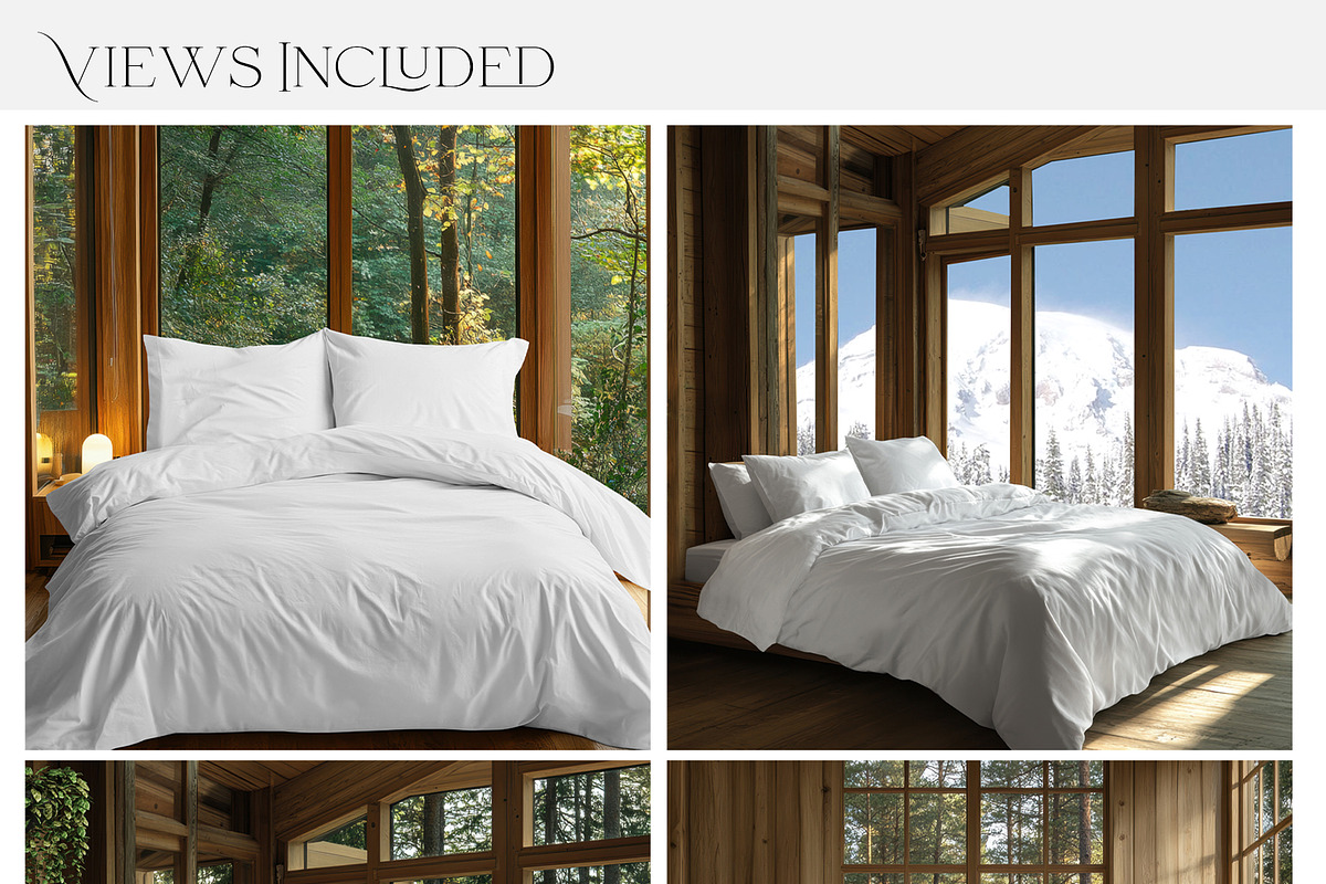 Chalet Bedding Mockups, a Product Mockup by mock-ups (Photo 2 of 12)
