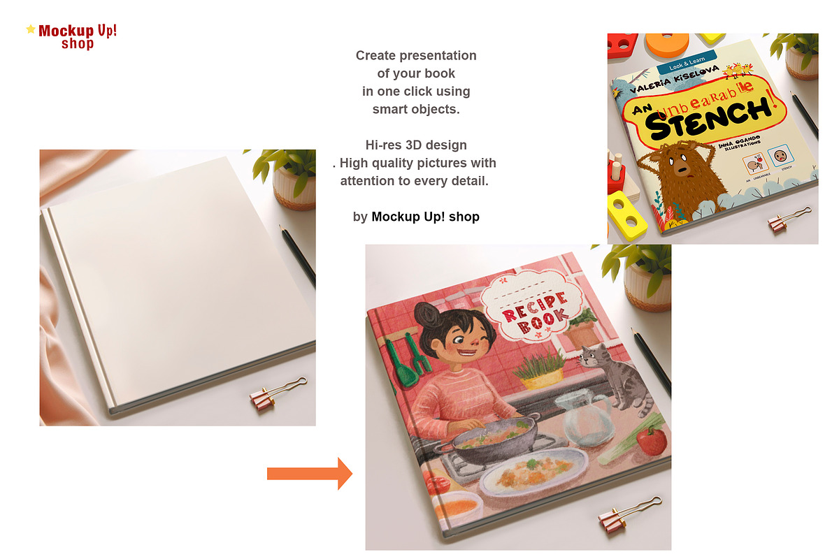 Hardcover & Paperback Book Mockup, a Books & Magazine Mockup by Mockup Up! (Photo 2 of 4)