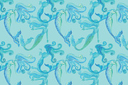 Mermaids Illustrations & Patterns, a Graphic by KT Art & Design (Thumbnail 3 of 8)