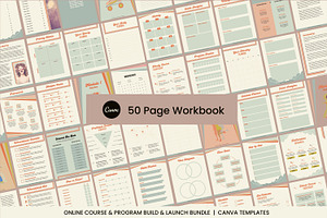 Retro Roller Disco Canva Workbook