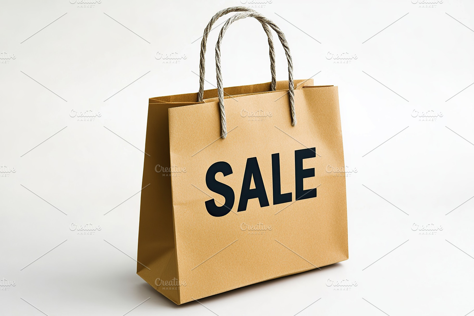 Paper shopping bag with word SALE, a Photo by AlyaAnd