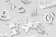 White Infographic Elements, a Graphic by ConceptCafe (Thumbnail 2 of 3)