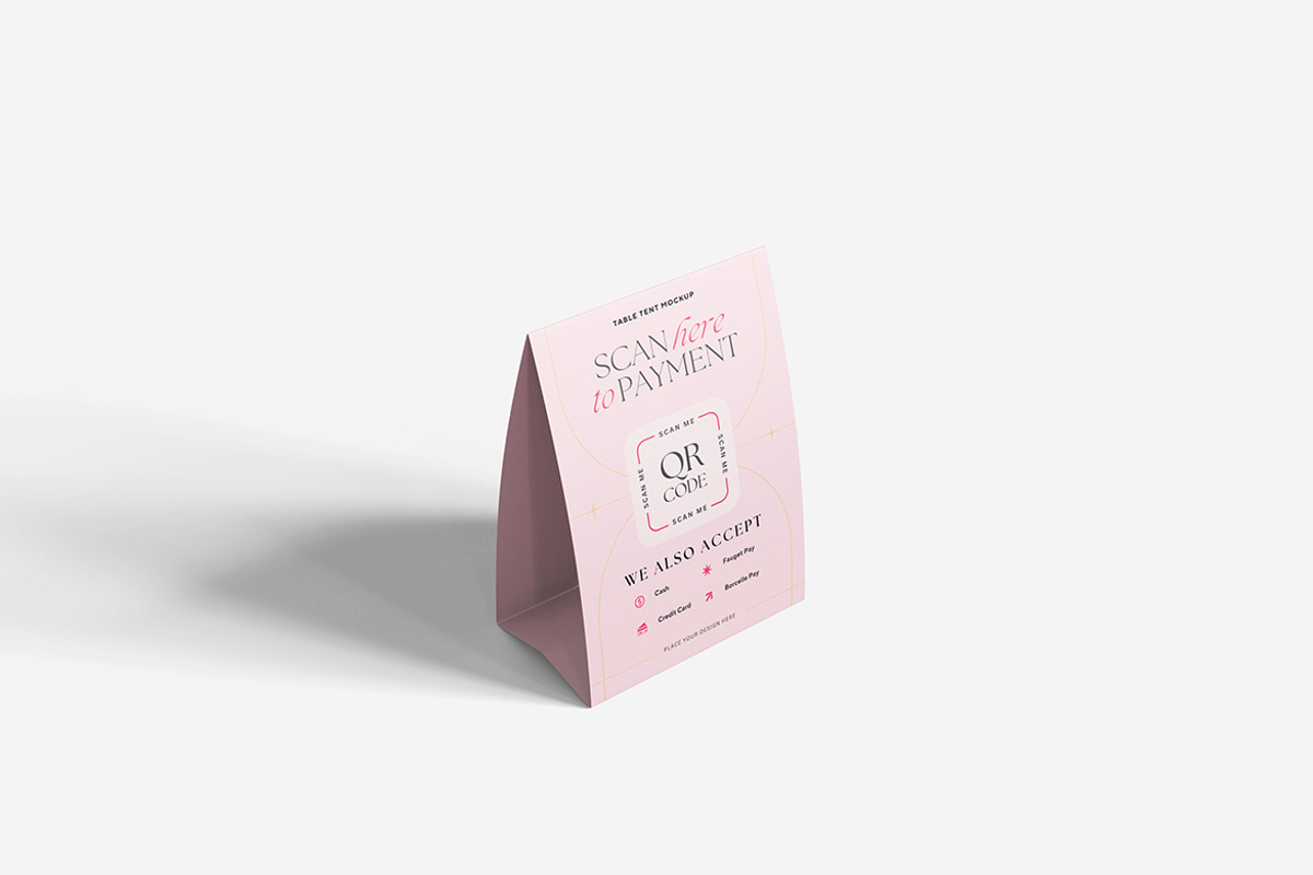 Table Tent Mockup, a Packaging Mockup by Indah (Photo 5 of 6)