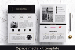 2 page media kit template