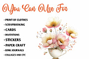 Whimsical Mother's Day Flowers Clipa, an Illustration by CreationArt (Thumbnail 5 of 10)