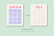 2026 Calendar Layout | Un-outlined, a Templates & Theme by Verte Studio (Thumbnail 3 of 3)