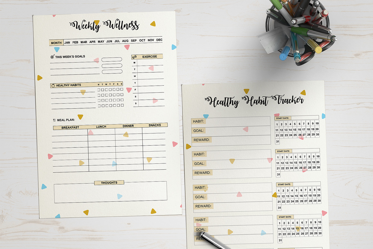 Exercise & Workout Planner, a Templates & Theme by Wow Designs (Photo 4 of 10)