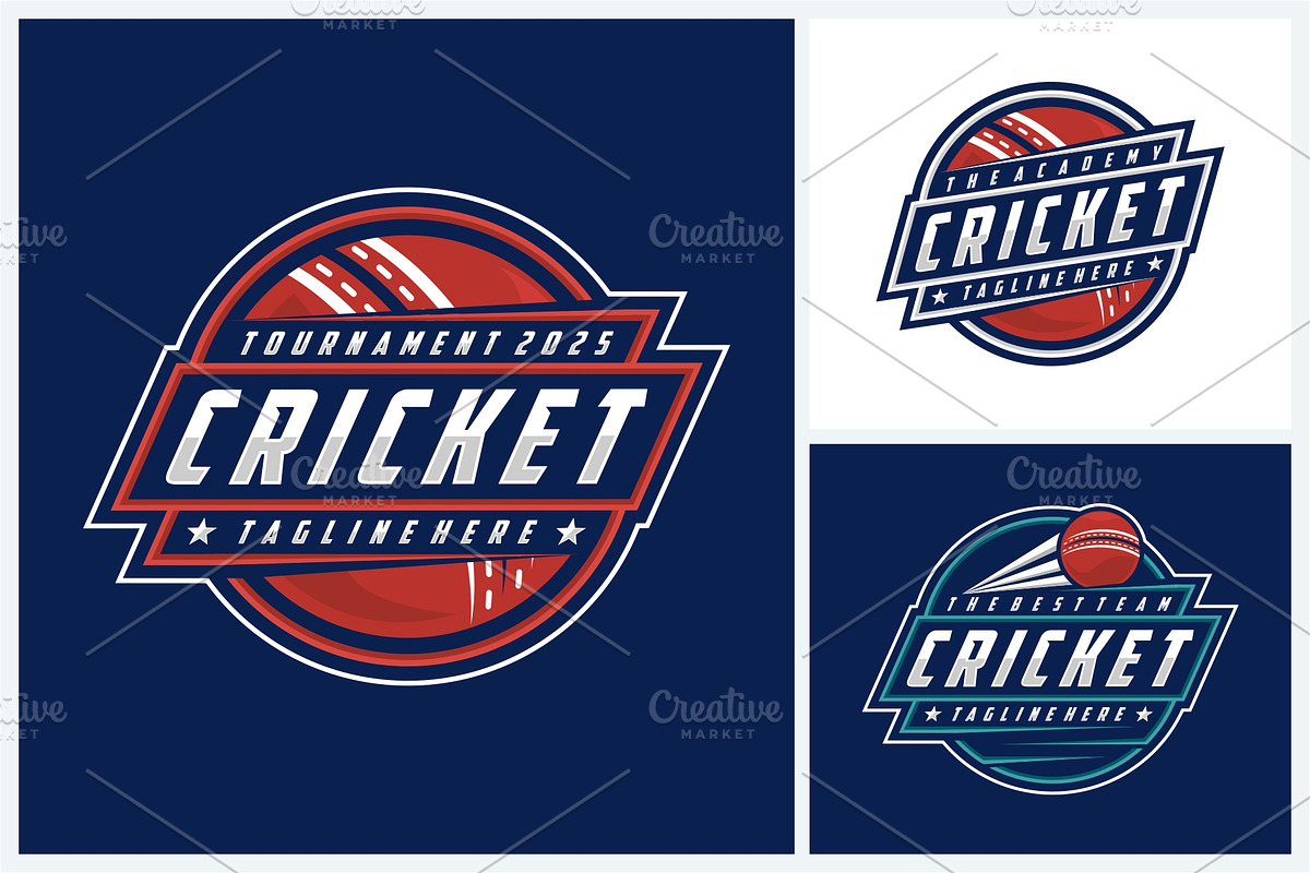 Cricket logo sport design template, a Branding & Logo Template by jundio studio