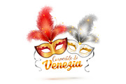 Carnival masks set (eps+jpg+png+tif), an Illustration by Art of Sun (Thumbnail 1 of 2)