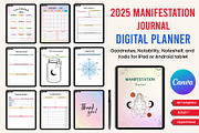 2025 Digital Planner Bundle, a Stationery Template by Designmela01 (Thumbnail 10 of 10)
